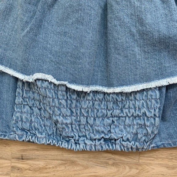 American Eagle denim off the shoulder top - Picture 8 of 10